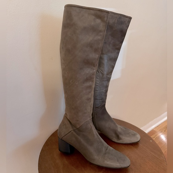 NWOT Coclico artisan boutique brand knee-high boots “Elon” khaki leather 41 10 - Picture 2 of 7
